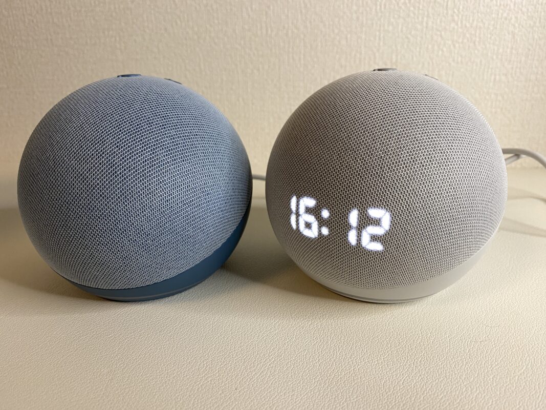 第4世代のEcho DotとWith Clock